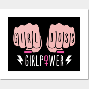 Girl Boss Girl Power Gift for Women Entrepreneurs Posters and Art